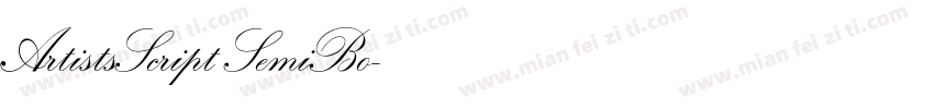 ArtistsScript SemiBo字体转换